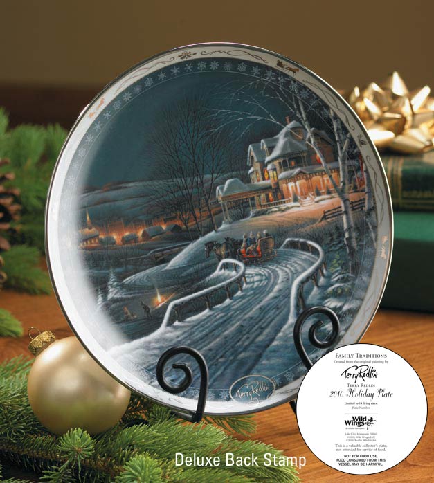 2010 Deluxe Christmas Plate "Family Traditions"